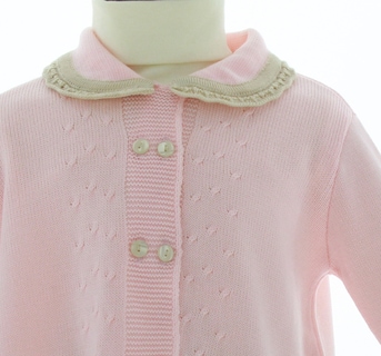 Foto 4 | Sueter Niña Bebe Tejido Abrigo 3353 Color Rosa