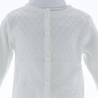Foto 4 | Sueter Niña Bebe Chicos Olé Tejido 3354 Color Blanco