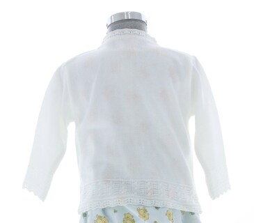 Foto 2 | Suéter Para Niña Chicos Olé 3050 Blanco Perla Elegante