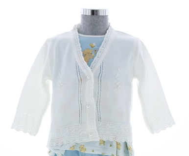 Foto 3 | Suéter Para Niña Chicos Olé 3050 Blanco Perla Elegante
