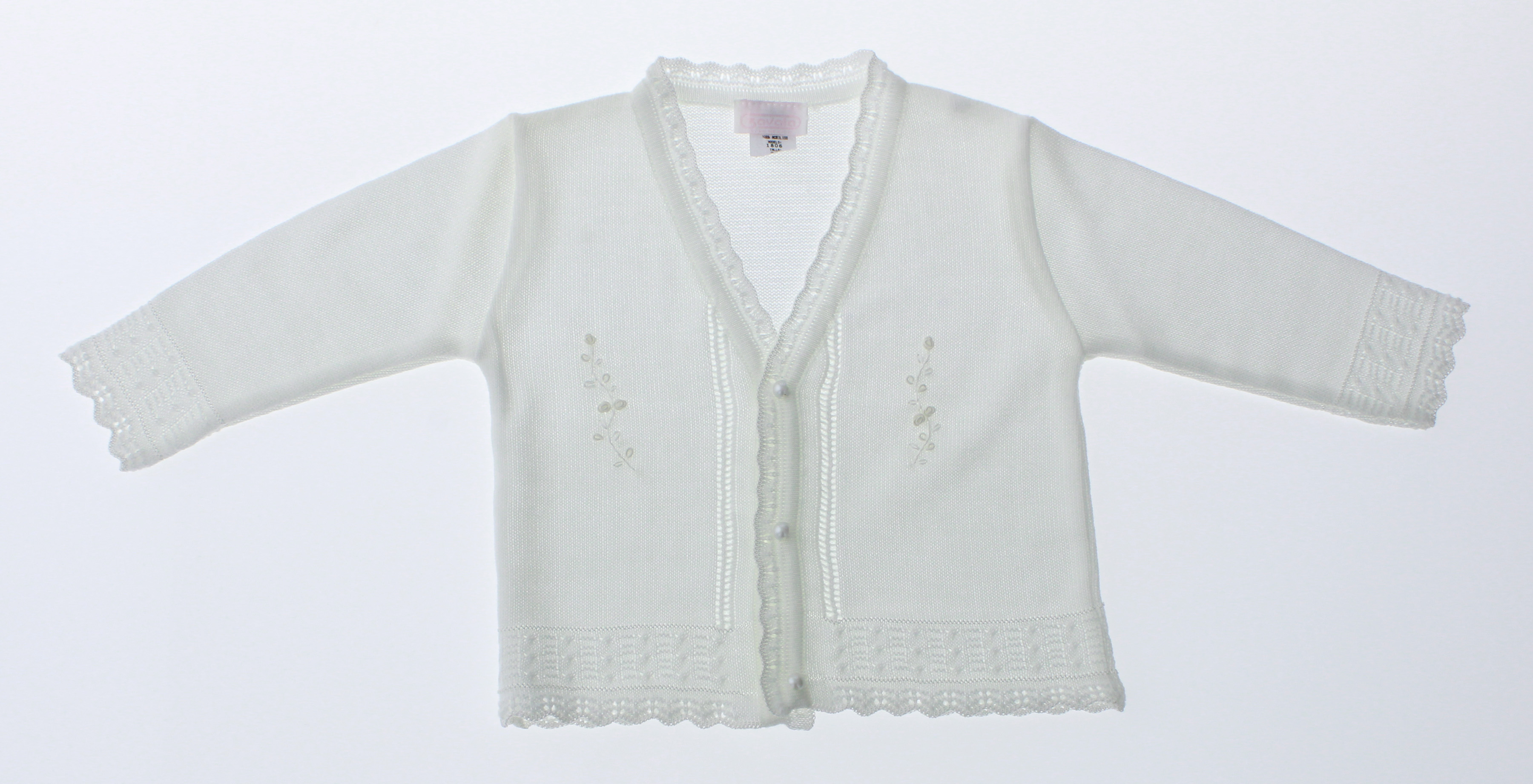 Foto 6 pulgar | Suéter Para Niña Chicos Olé 3050 Blanco Perla Elegante