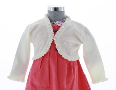 Foto 3 | Suéter Tipo Bolero Para Niña Chicos Olé 3059 Blanco Elegante