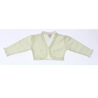 Foto 4 | Suéter Tipo Bolero Para Niña Chicos Olé 3059 Blanco Elegante
