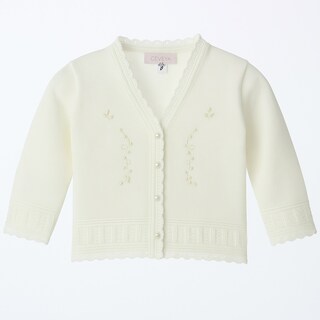 Foto 1 | Suéter Para Niña Chicos Olé 3051 Blanco Elegante Con Botón De Perla