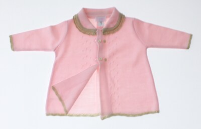 Foto 3 | Sueter Niña Bebe Tejido Abrigo 3353 Color Rosa