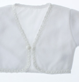 Foto 5 | Suéter Tipo Bolero Para Niña Chicos Olé 3113 Blanco Elegante
