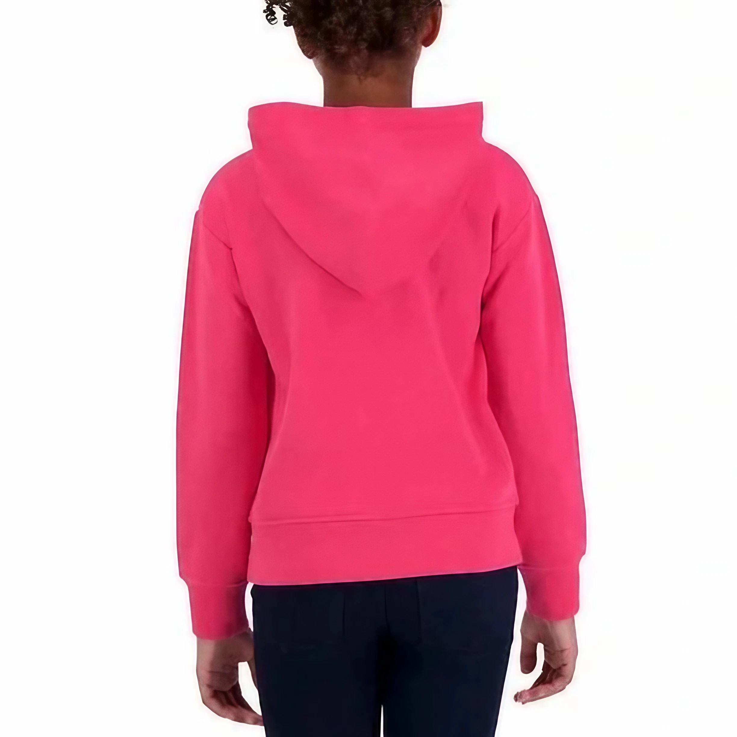 Foto 4 | Sudadera Calvin Klein Zipper Hoodie Rosa para Niña