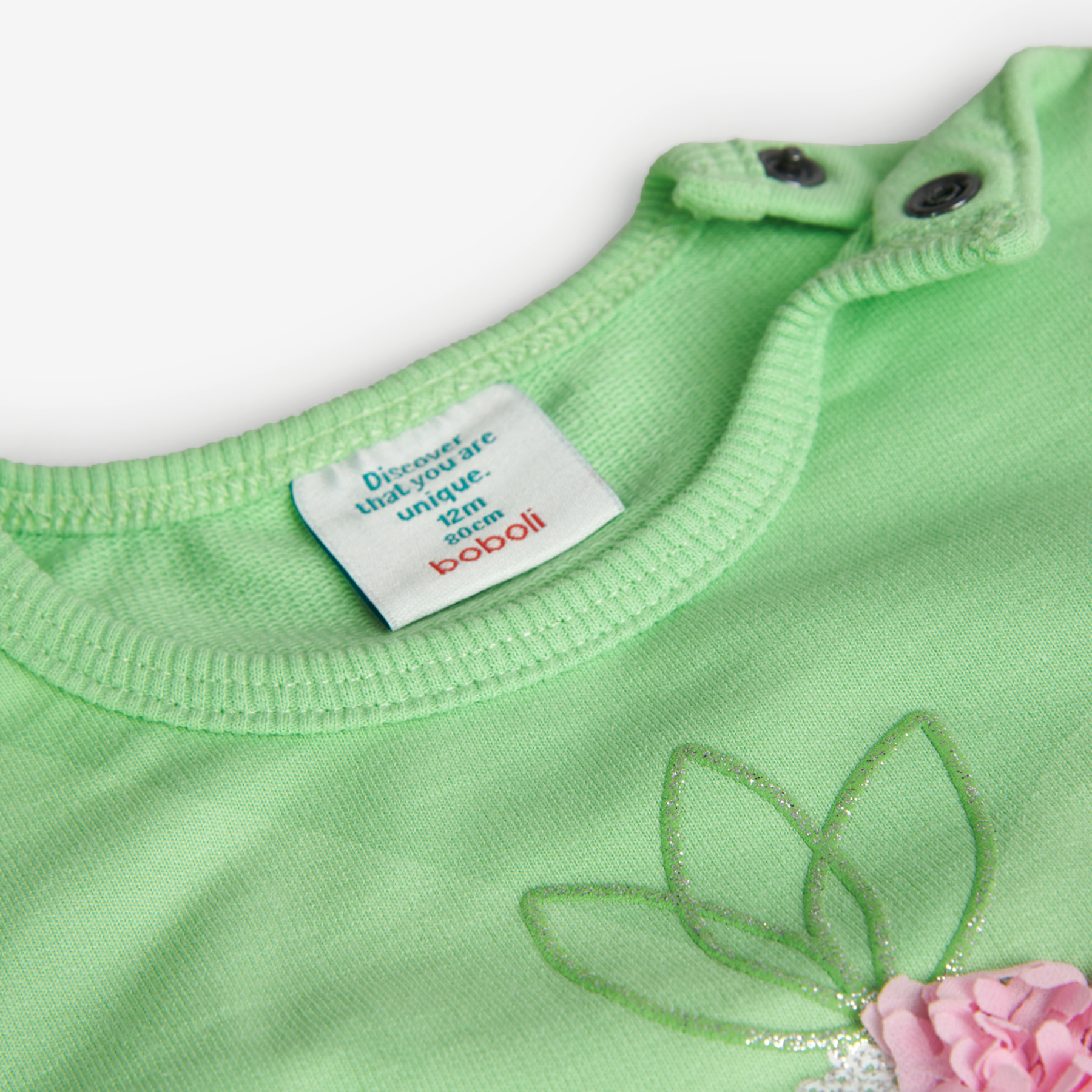 Foto 2 | Sudadera de Felpa Boboli Verde para Niña