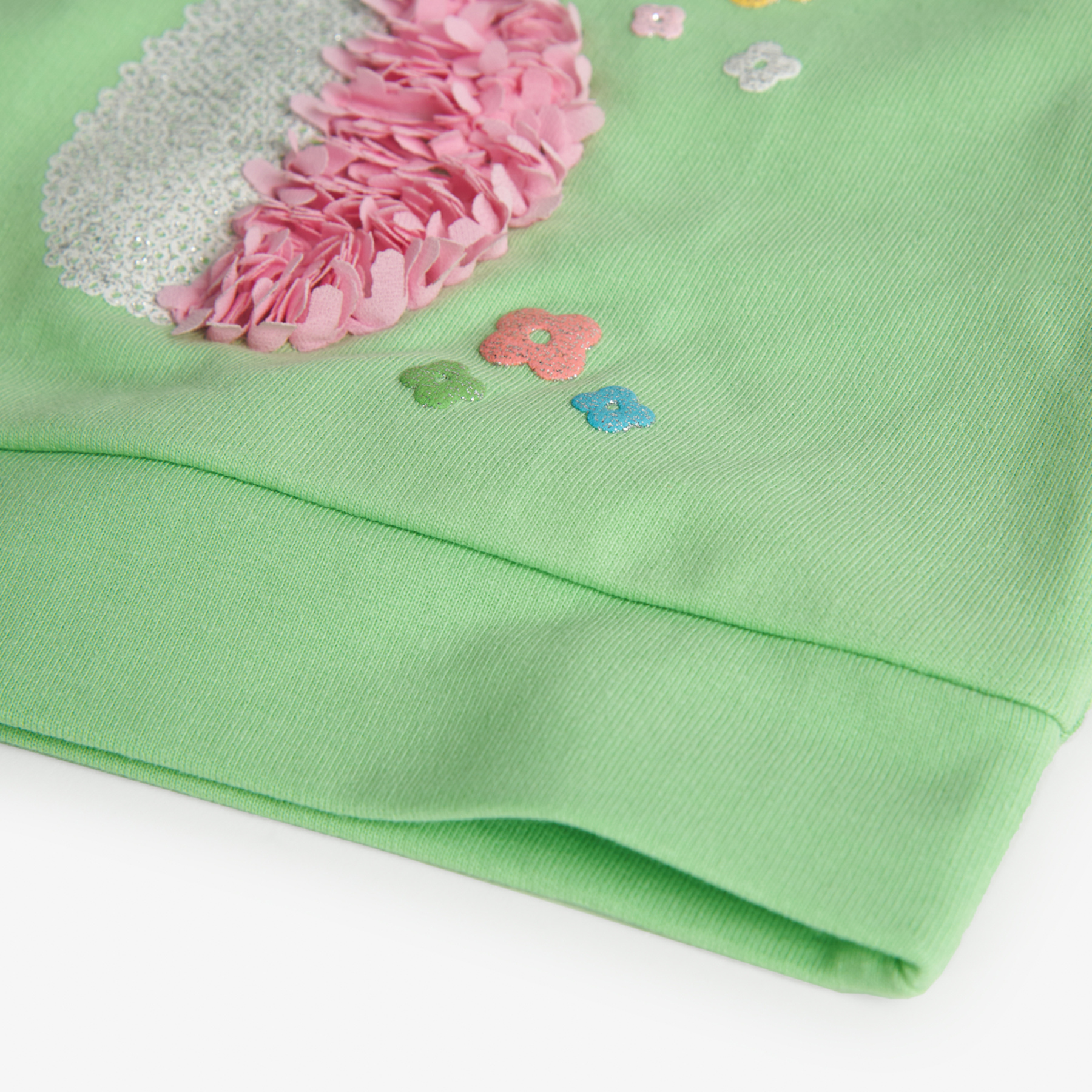 Foto 4 pulgar | Sudadera de Felpa Boboli Verde para Niña