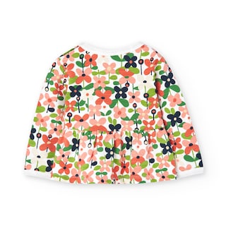 Foto 4 | Sudadera Felpa Estampado Flores Boboli para Niña