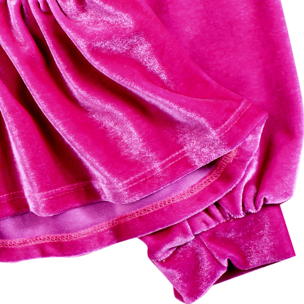 Foto 2 | Sudadera De Olanes Con Perlas En Terciopelo Para Niña