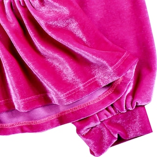 Foto 2 | Sudadera De Olanes Con Perlas En Terciopelo Para Niña