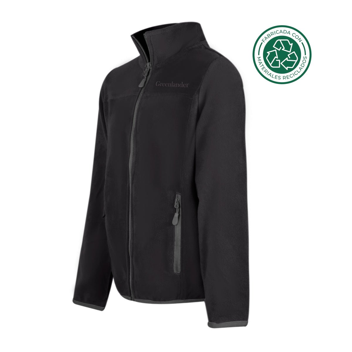 Foto 2 | Sudadera Eco Fleece Para Niña Color Negro