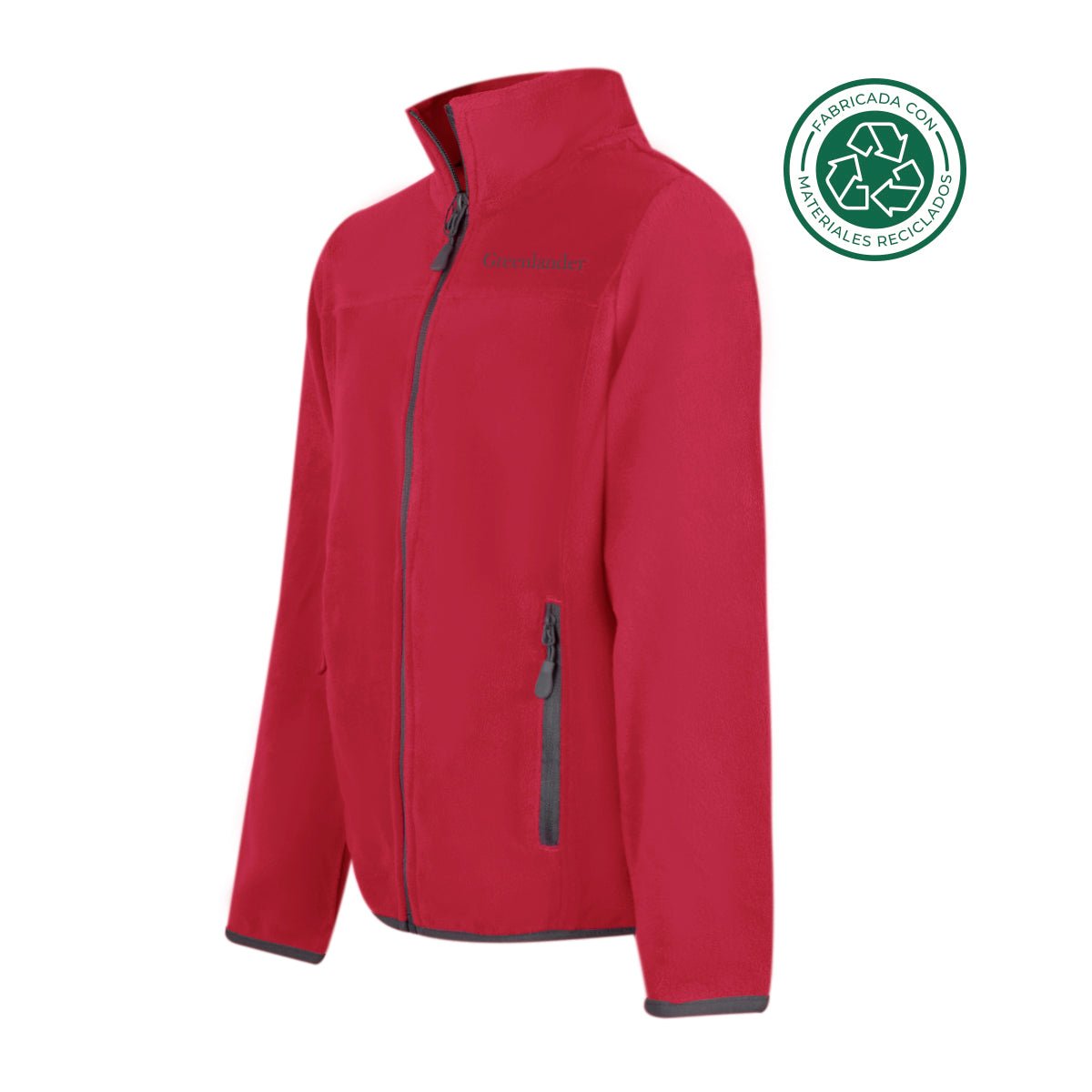 Foto 2 | Sudadera Eco Fleece Para Niña Color Rojo