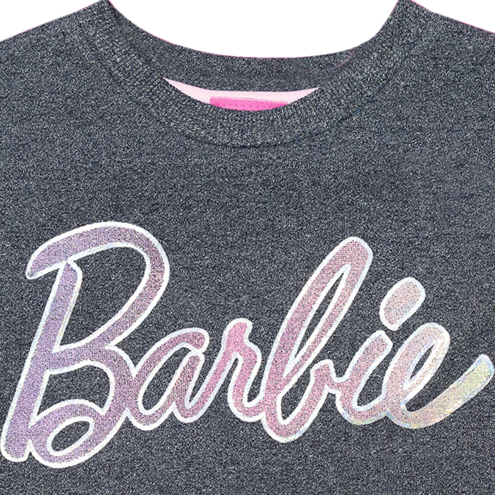Foto 4 | Sudadera Con Lentejuela En Mangas Y Malla, Estampado De Barbie
