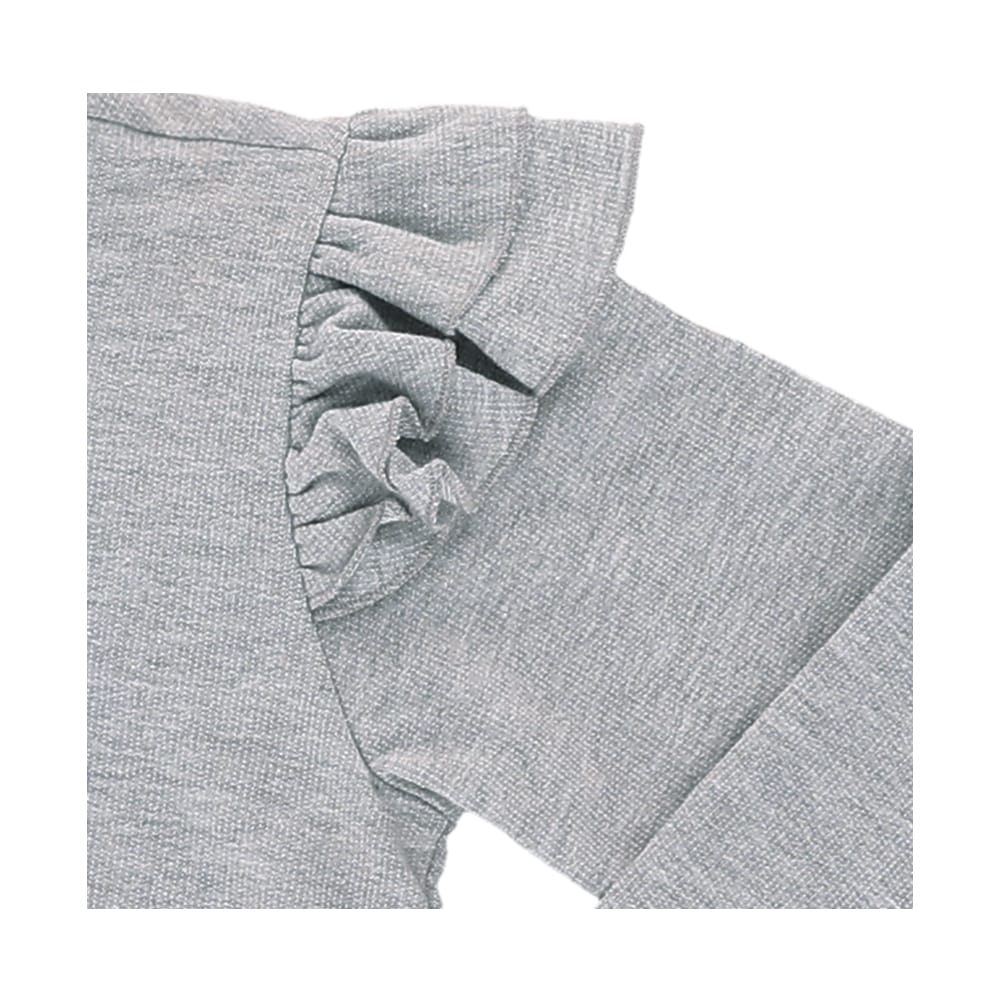 Foto 3 pulgar | Sudadera Coqueta Para Niña De Algodón Gris Con Lentejuelas Reversibles