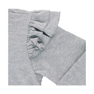 Foto 2 | Sudadera Coqueta Para Niña De Algodón Gris Con Lentejuelas Reversibles