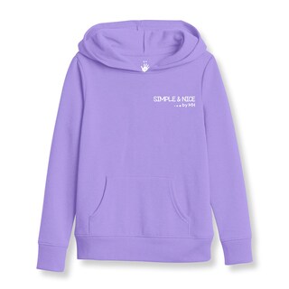 Foto 1 | Sudadera Lila Morado Niña Con Gorro Simple And Nice