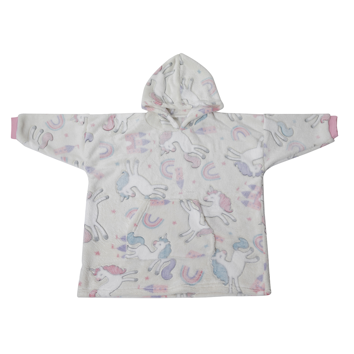 Foto 4 pulgar | Sudadera Cobija Chiqui Mundo Afelpada Y Con Capucha 4-8 Años Color Blanco