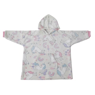 Foto 3 | Sudadera Cobija Chiqui Mundo Afelpada Y Con Capucha 4-8 Años Color Blanco