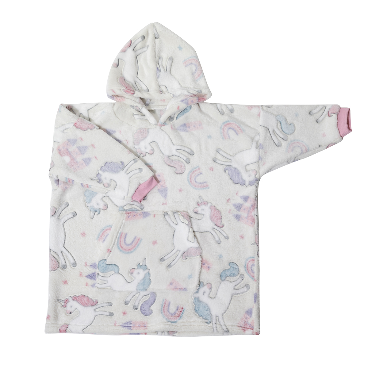 Foto 5 pulgar | Sudadera Cobija Chiqui Mundo Afelpada Y Con Capucha 4-8 Años Color Blanco