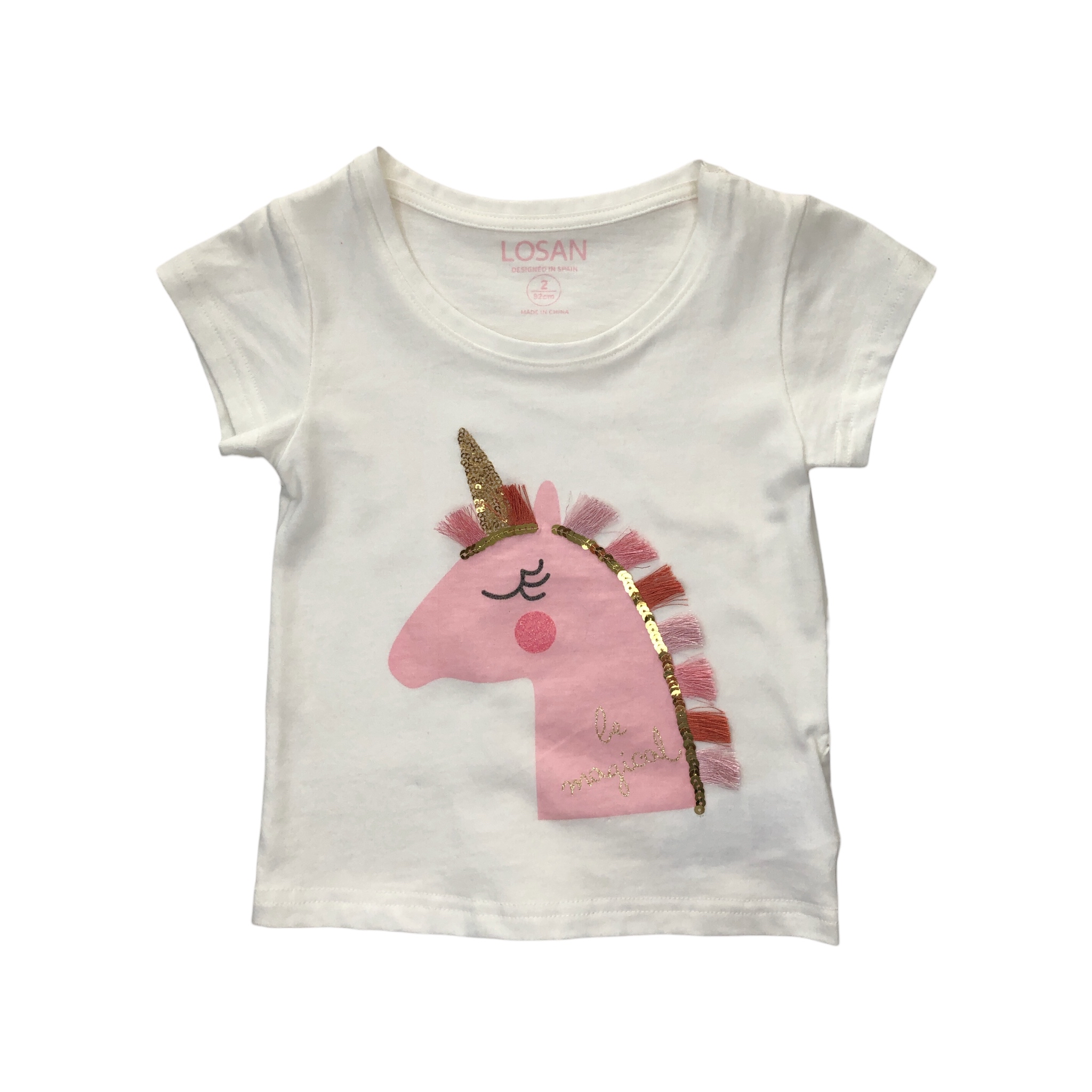 Foto 2 pulgar | Playera Unicornio Losan Be Magical Para Niña