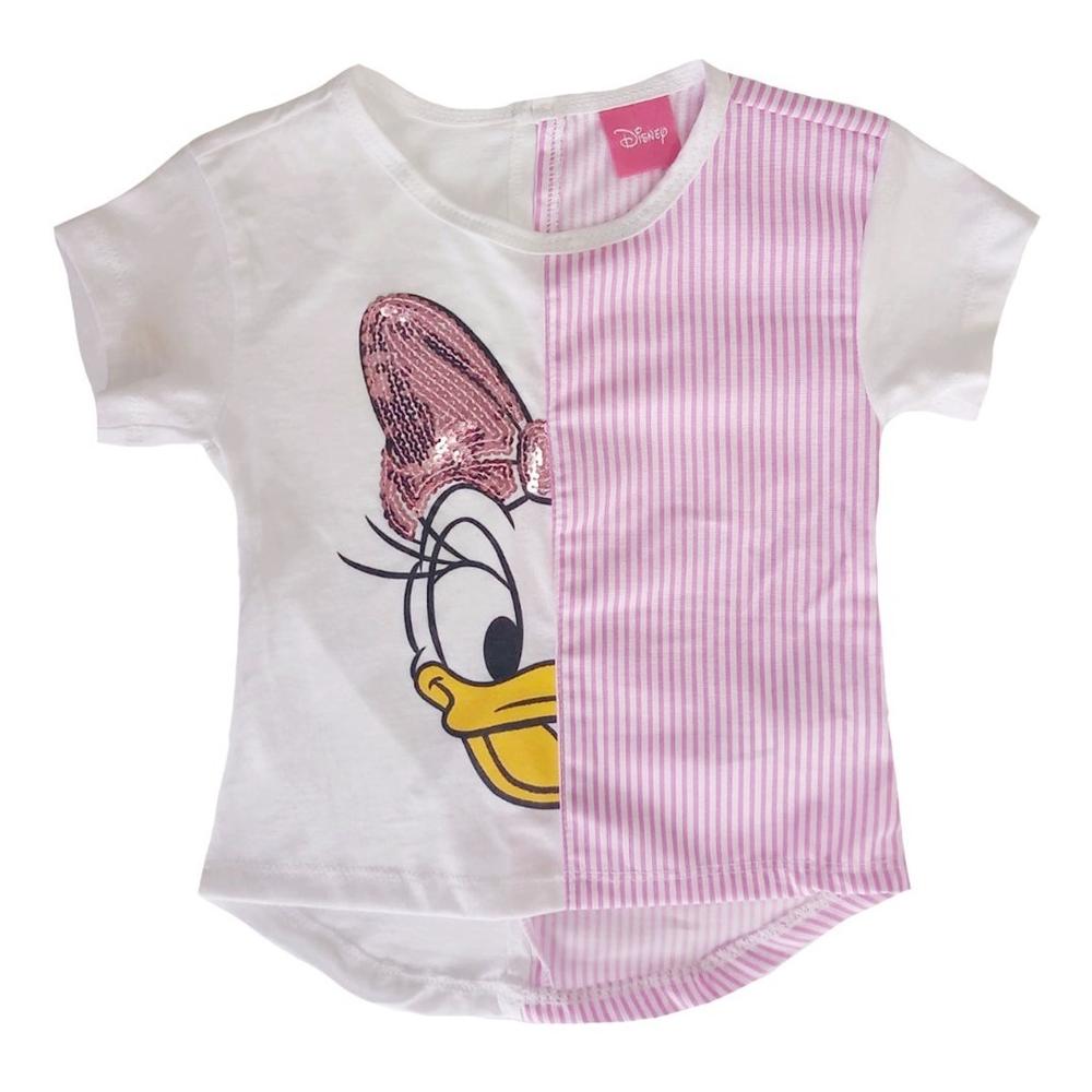 Foto 4 pulgar | Kit 2 Playeras Minnie y Daysi Bordadas con Lentejuela Color Rosa