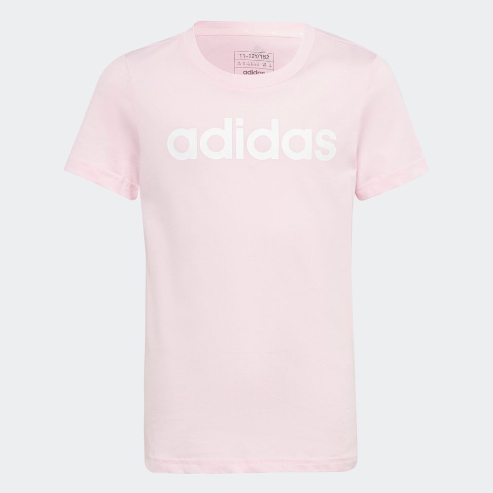 Foto 4 pulgar | Playera Adidas Essentials Ajuste Ceñido Rosa para Niña