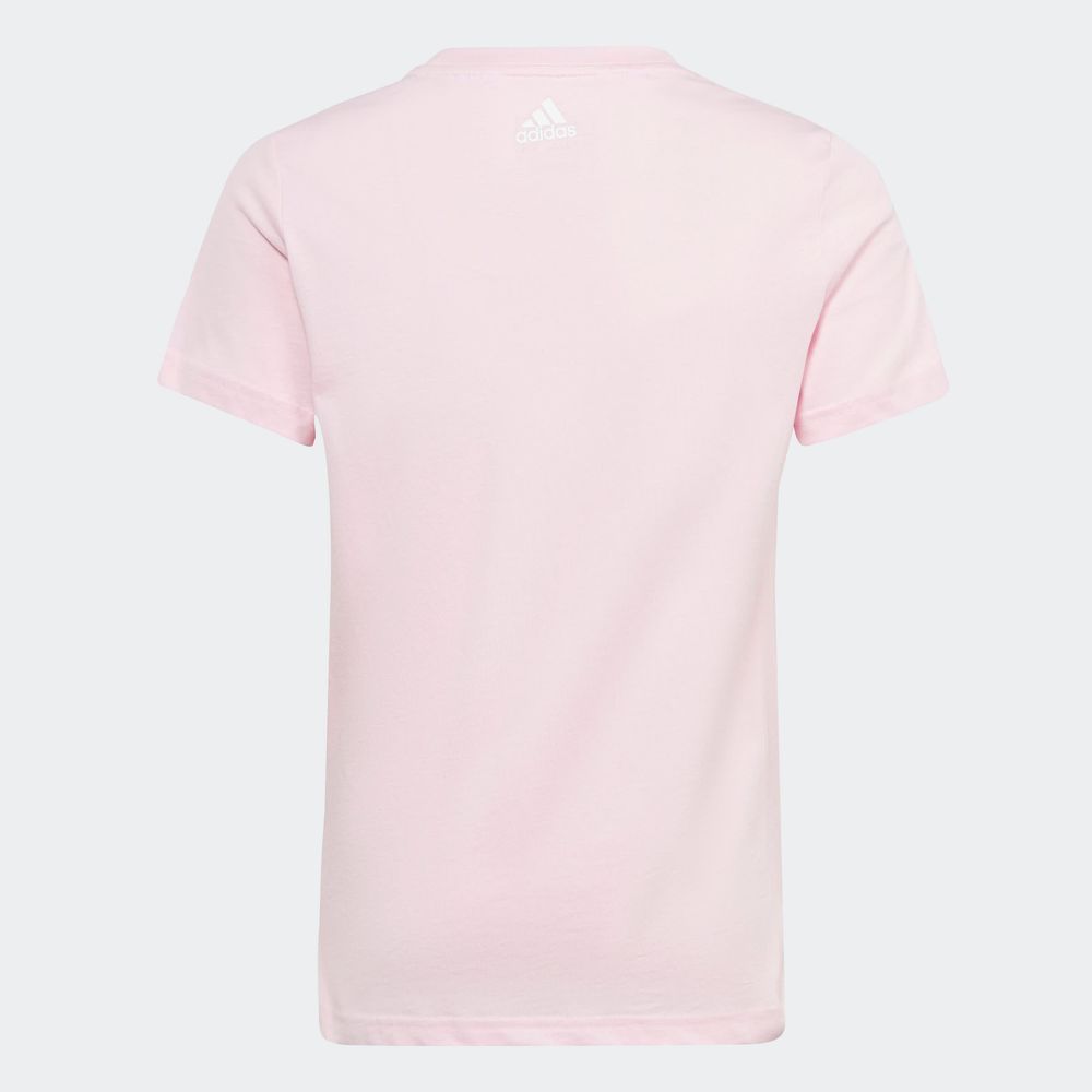Foto 4 | Playera Adidas Essentials Ajuste Ceñido Rosa para Niña
