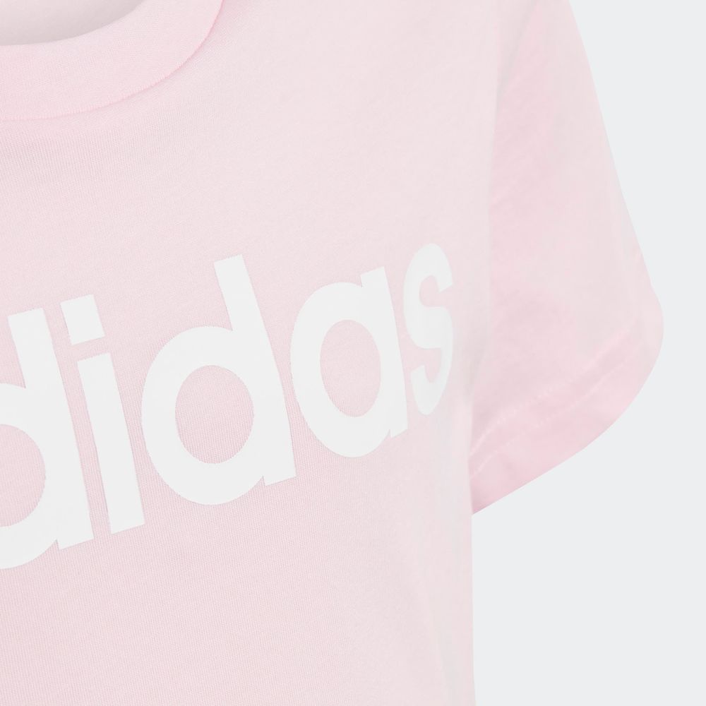 Foto 6 pulgar | Playera Adidas Essentials Ajuste Ceñido Rosa para Niña