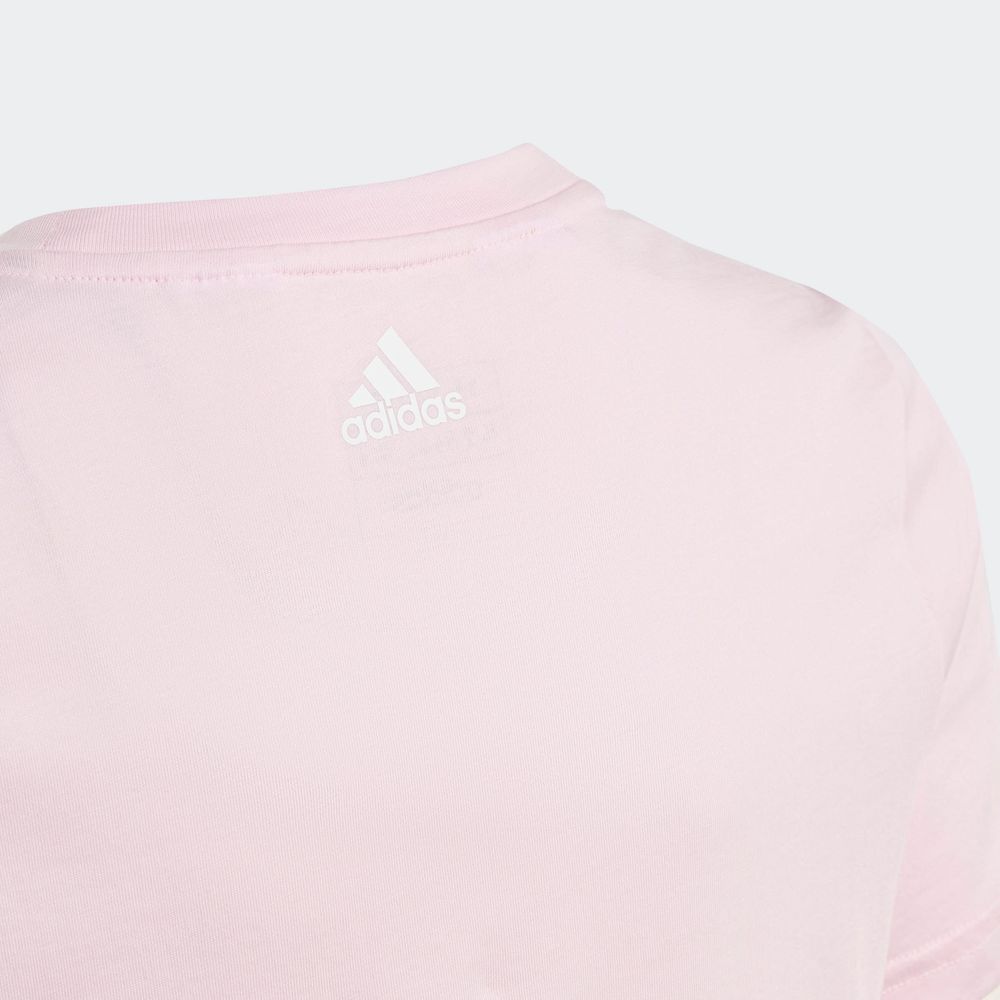 Foto 8 pulgar | Playera Adidas Essentials Ajuste Ceñido Rosa para Niña