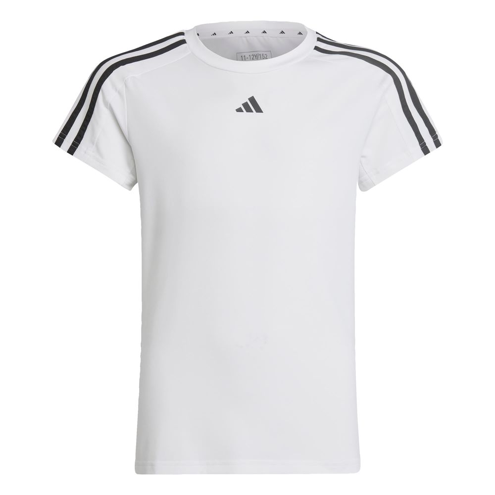 Foto 2 pulgar | Playera Deportiva Adidas Train Essentials Aeroready Blanca para Niño