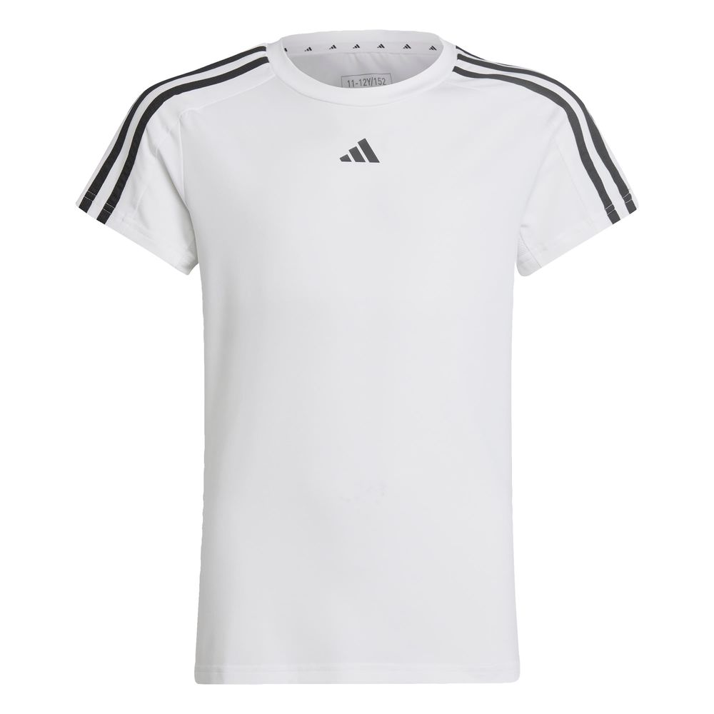 Playera Deportiva Adidas Train Essentials Aeroready Blanca para Niño