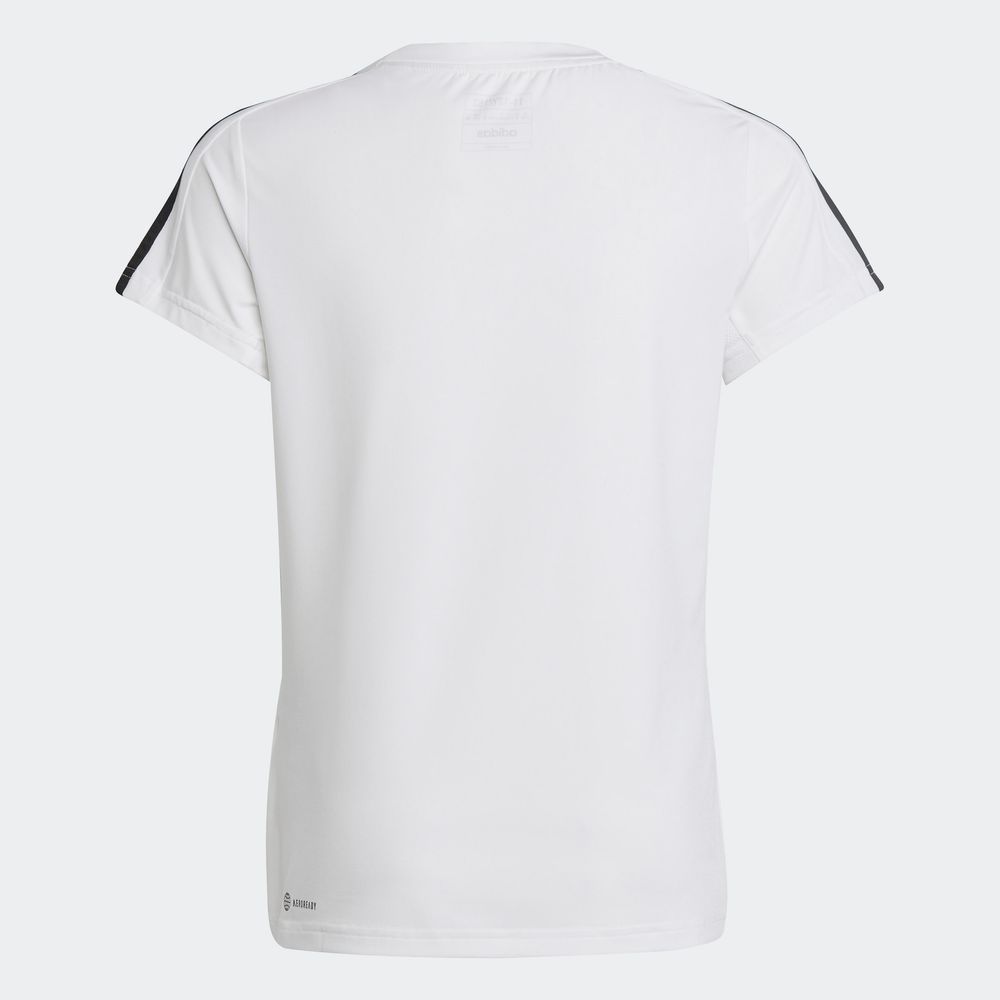 Foto 5 pulgar | Playera Deportiva Adidas Train Essentials Aeroready Blanca para Niño
