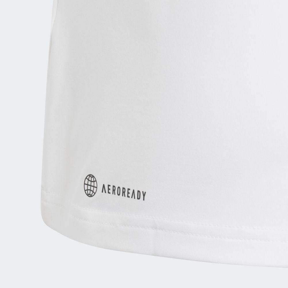 Foto 6 pulgar | Playera Deportiva Adidas Train Essentials Aeroready Blanca para Niño