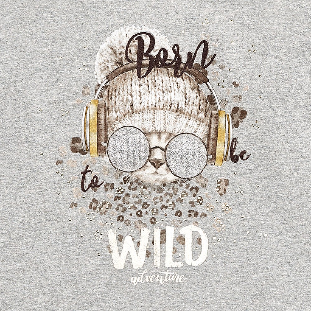 Foto 4 pulgar | Playera Gris Wild Mayoral