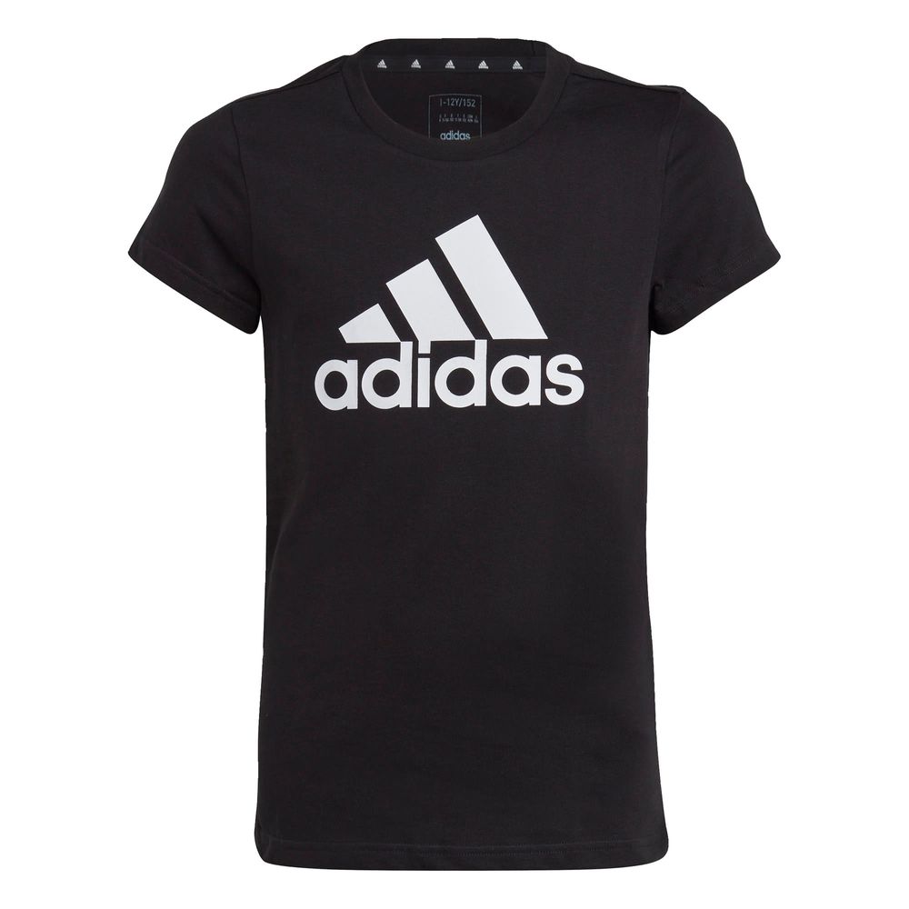 Foto 2 pulgar | Playera Essentials Logo Grande Algodón Adidas Negro Niños