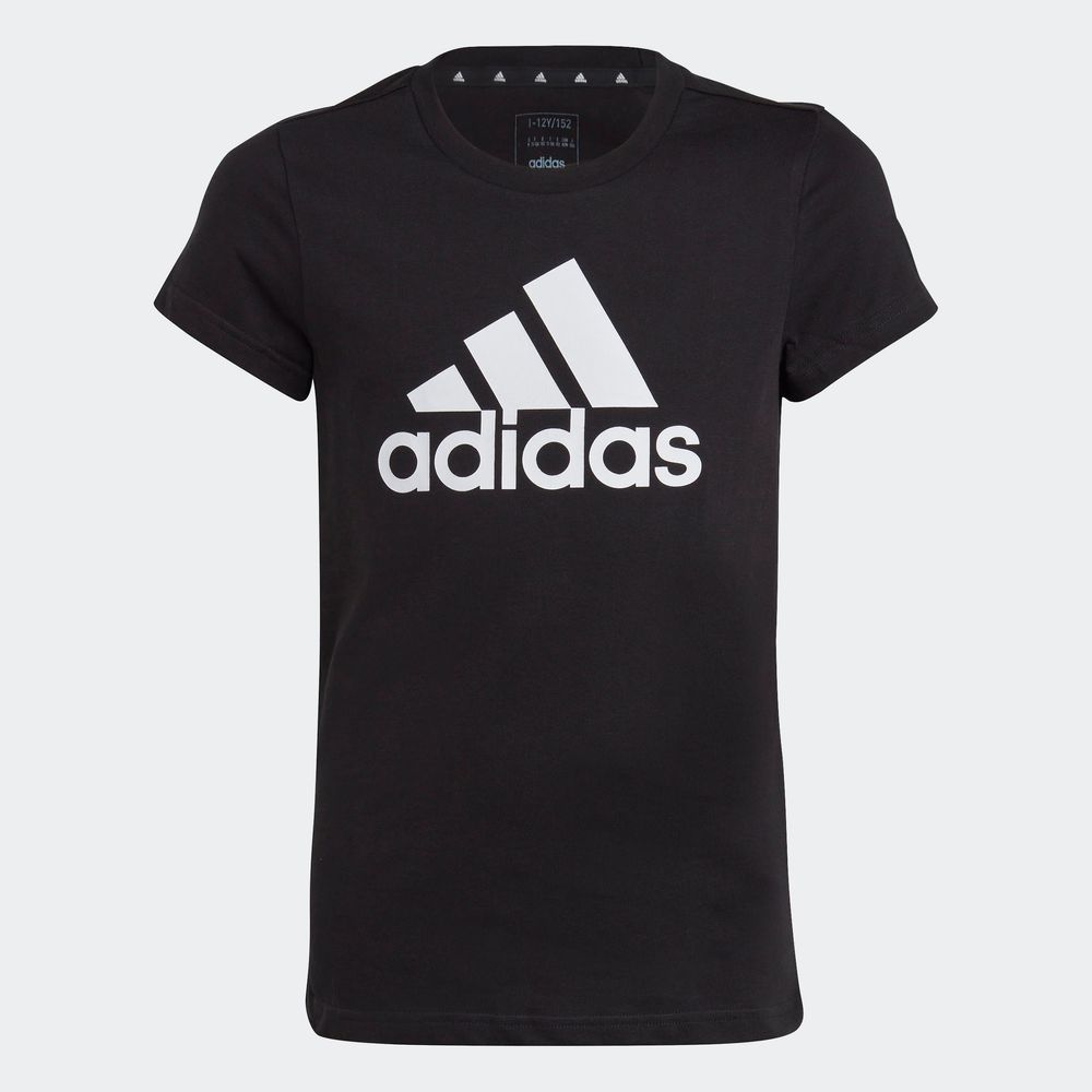 Foto 4 pulgar | Playera Essentials Logo Grande Algodón Adidas Negro Niños