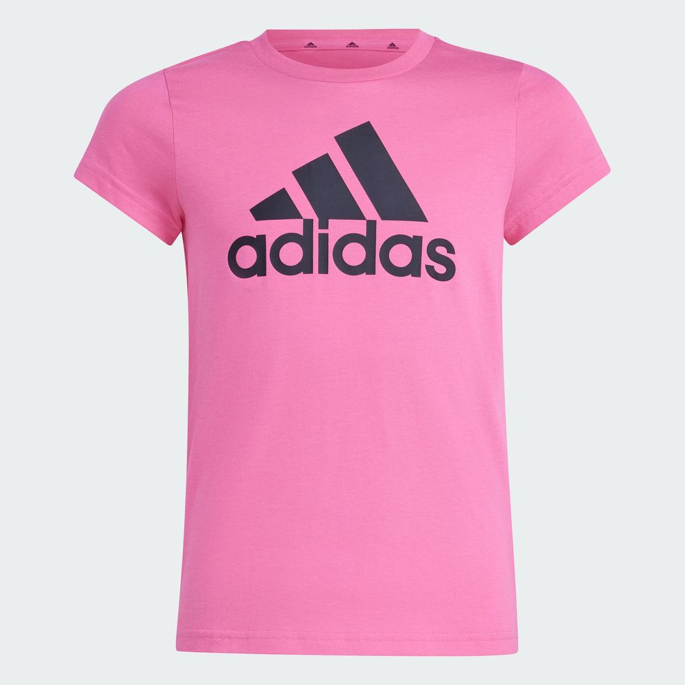 Foto 4 pulgar | Playera Essentials Logo Grande Algodón Adidas Rosa Niños