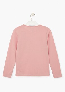 Foto 3 | Playera Rosa Con Textos En El Delantero Niña Losan