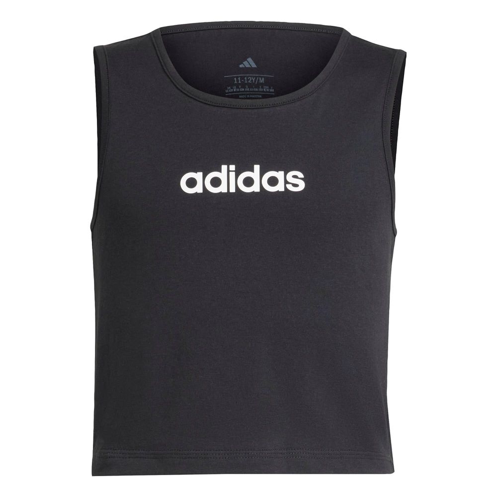 Playera Sin Mangas Essentials Kids Adidas Negro Niños