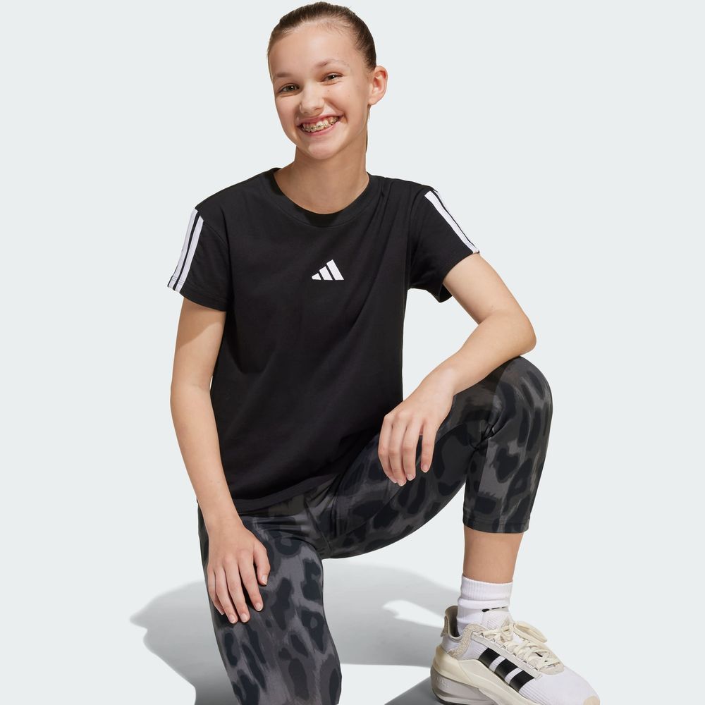 Foto 7 | Playera Essentials Kids Adidas Negro Niños