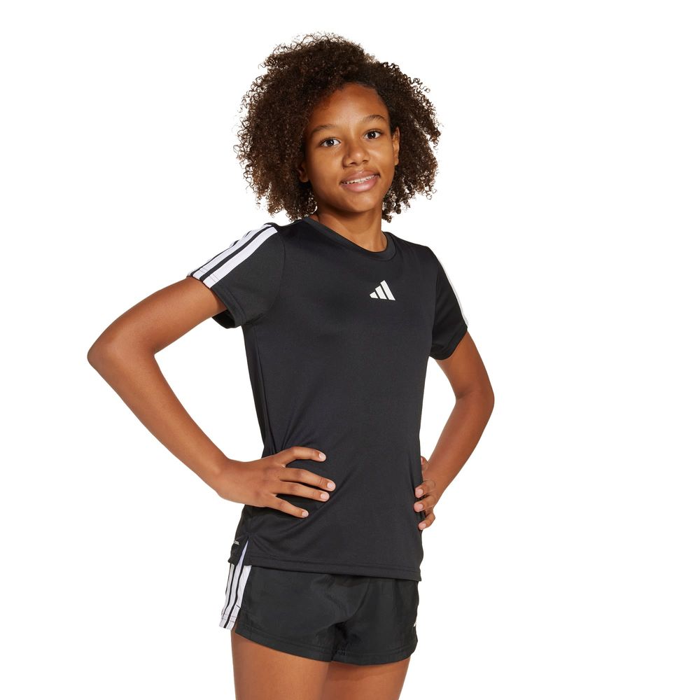 Foto 2 | Jg Tr-es 3s Tee Adidas Negro Niños