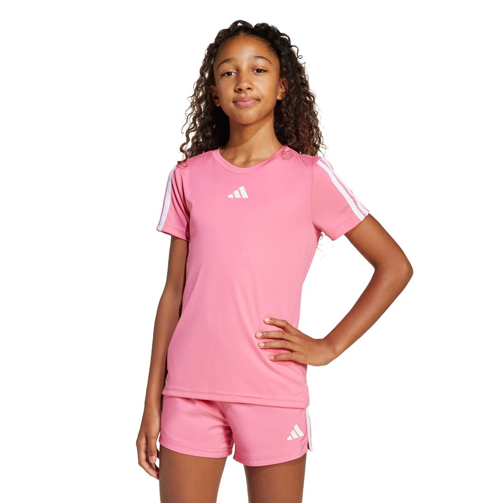 Foto 2 | Jg Tr-es 3s Tee Adidas Rosa Niños