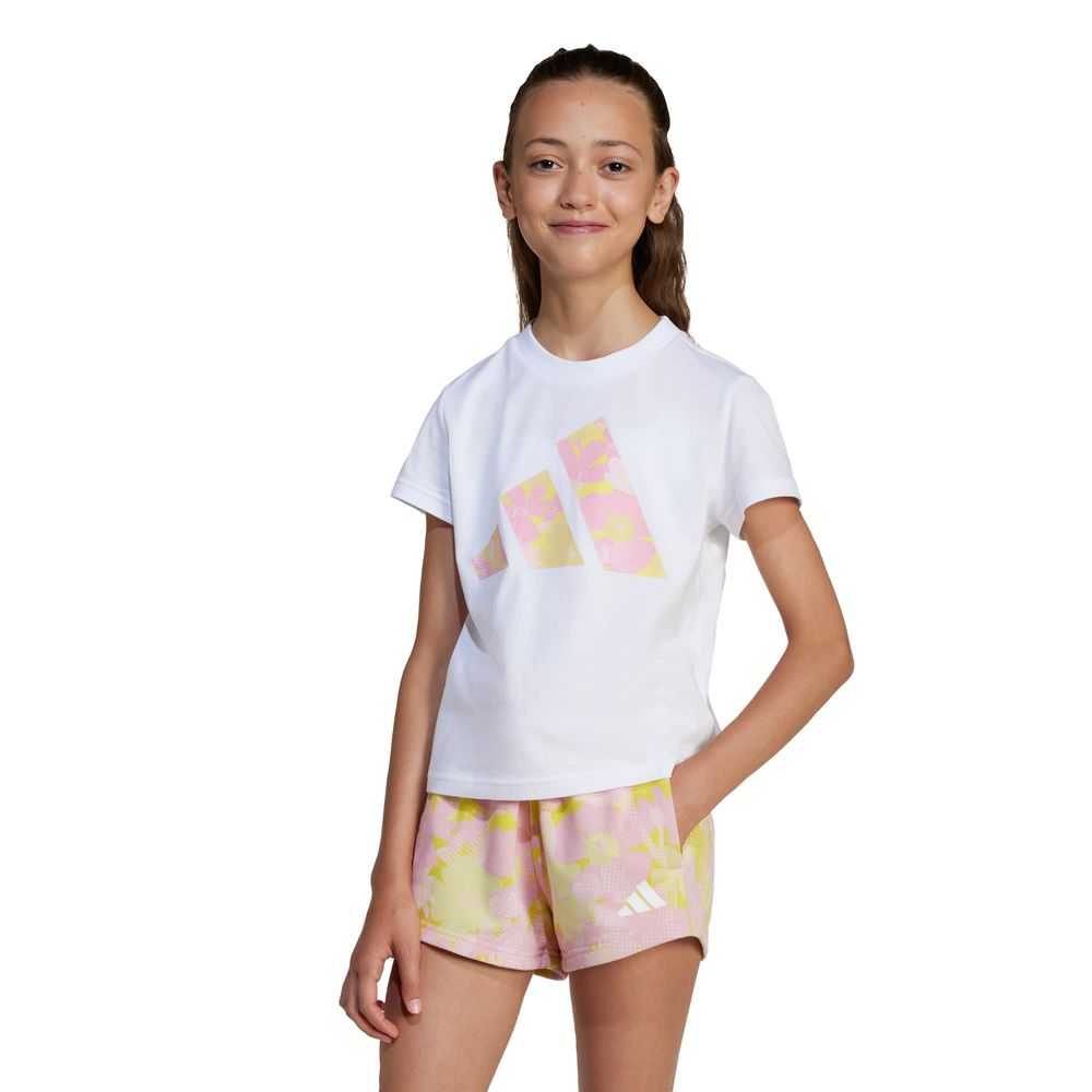 Foto 2 | Jg Flwr T Adidas Blanco Niños