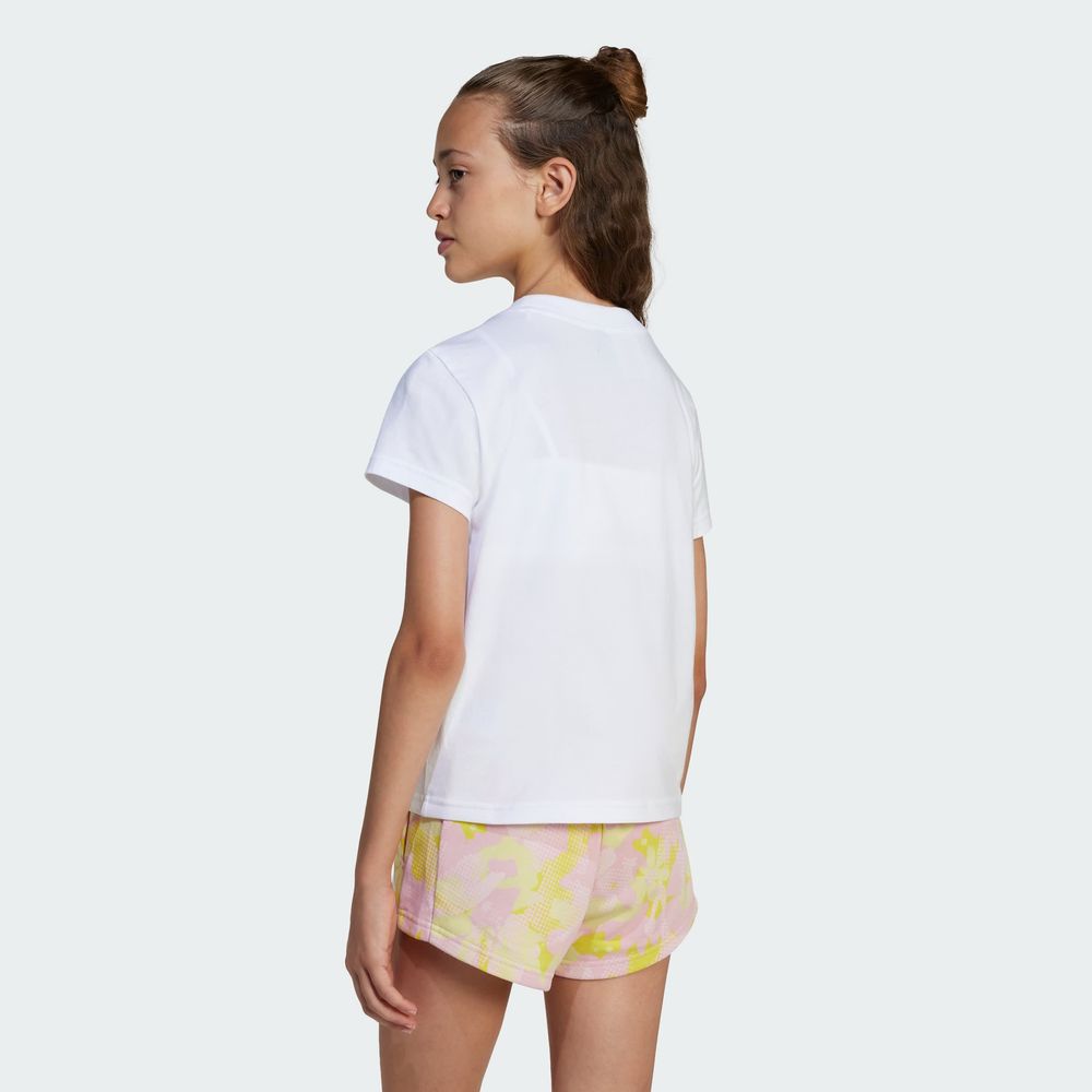 Foto 4 | Jg Flwr T Adidas Blanco Niños