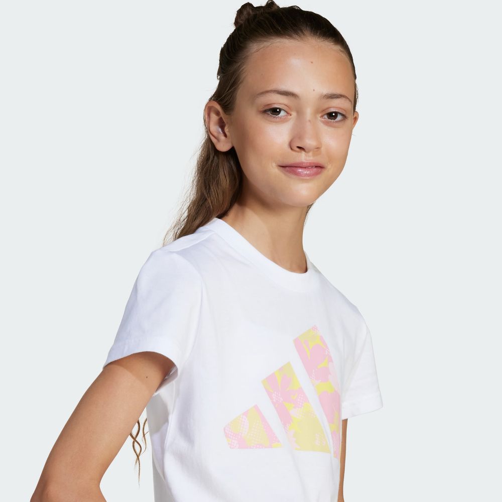 Foto 7 pulgar | Jg Flwr T Adidas Blanco Niños