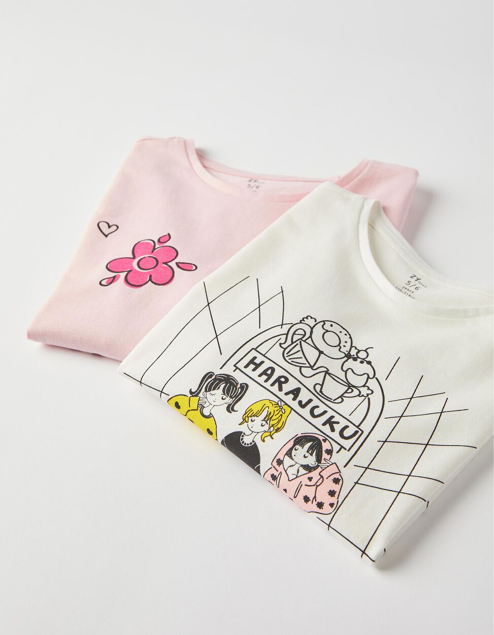 Foto 2 | Playera Manga Larga 2 Piezas ''harajuku'' Para Niña Zippy