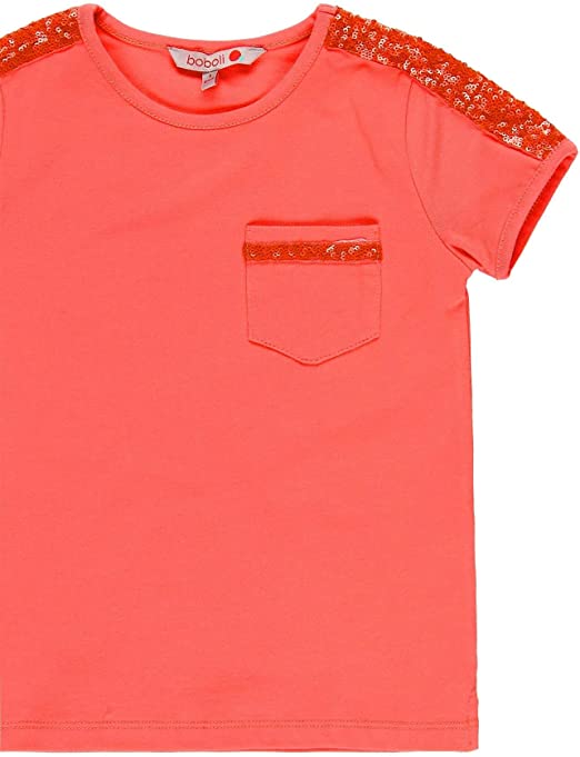 Foto 3 pulgar | Playera Coral Punto Elástico Para Niña Boboli