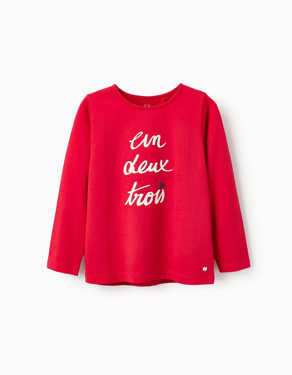 Playera De Manga Larga Para Niña ''1 2 3'' Zippy